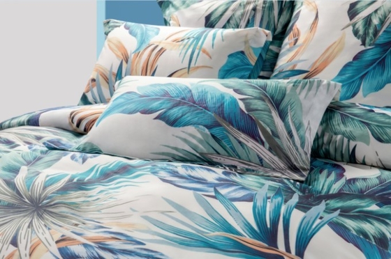 Digitaal gedrukte katoenen dekbed Twin XL bloemen dekbed set