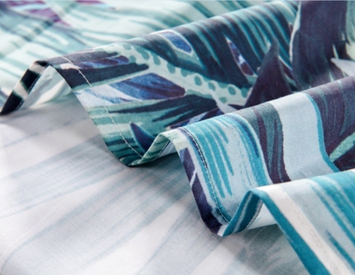 Digitaal gedrukte katoenen dekbed Twin XL bloemen dekbed set
