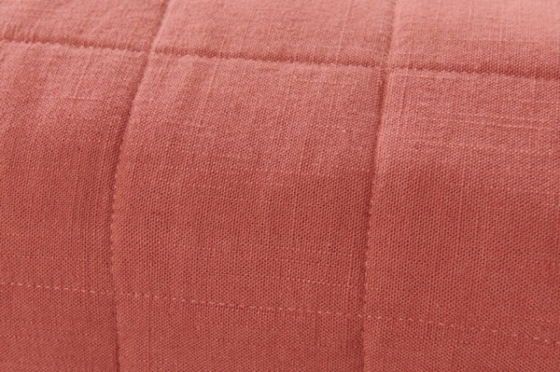 OEM Rayon Linen Quilt Set Solid Duurzame Brandde Oranje Quilt Set