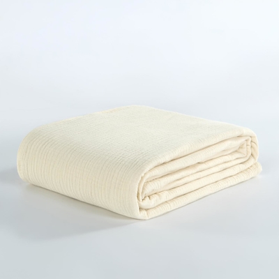 OEM Beige Mosselen deken Oeko Tex Gewichte dekens voor volwassenen