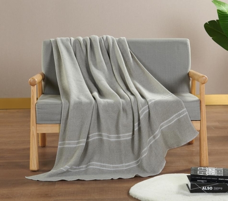 Eco Melange poly katoenen deken OEM katoen en polyester deken