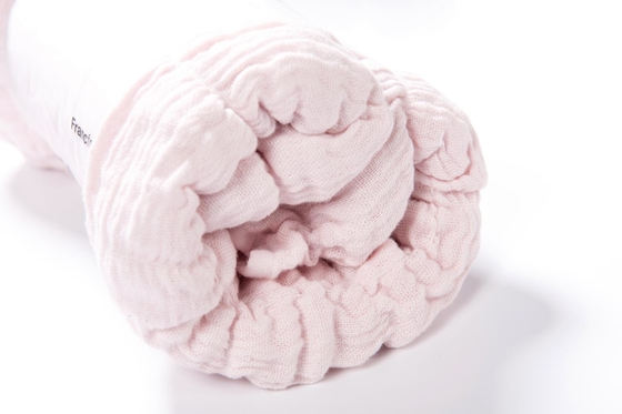 100% katoenen Seersucker deken Roze beddek king size Chic en gezellig