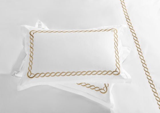 Cotton Embroidery Duvet Set Duvet Cover met duurzaam wit geborduurd