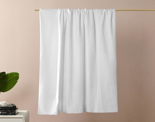 100% katoenen Jacquard dekbedset Comfortabele witte Jacquard dekbed set