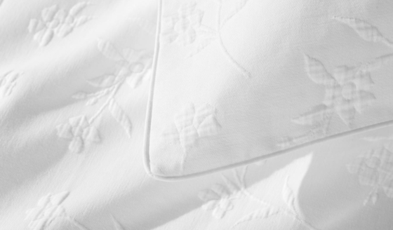 100% katoenen Jacquard dekbedset Comfortabele witte Jacquard dekbed set