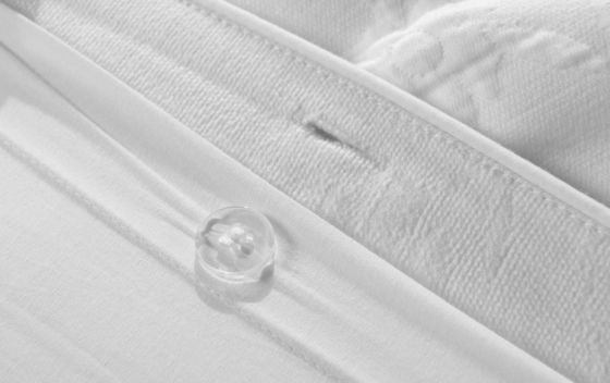 100% katoenen Jacquard dekbedset Comfortabele witte Jacquard dekbed set