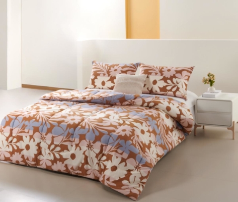 Cotton Printed Comforter Set Ademhalend King Size Comforter Sets