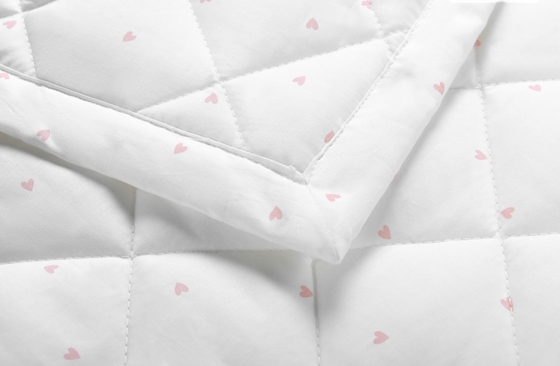 Geprinte witte katoenen deken set Queen Size dekbed op maat