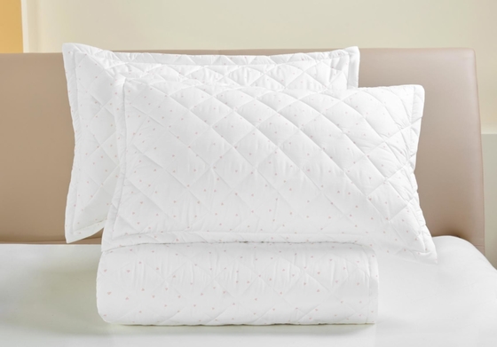 Geprinte witte katoenen deken set Queen Size dekbed op maat