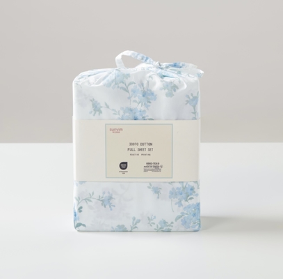 OEM Cotton Printed Sheet Set Op maat gemaakt King Size Sheet Set