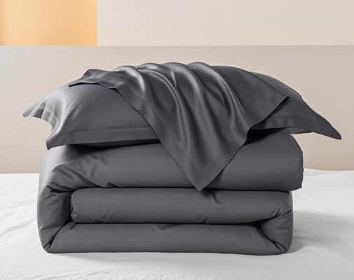 OEM Tencel Lyocell Dekbedovertrekset Donkergrijs Comfortabele Tweepersoons Dekbedovertrekken